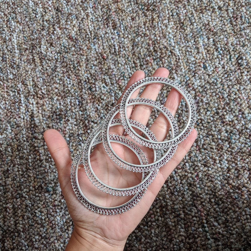 Silver bangles